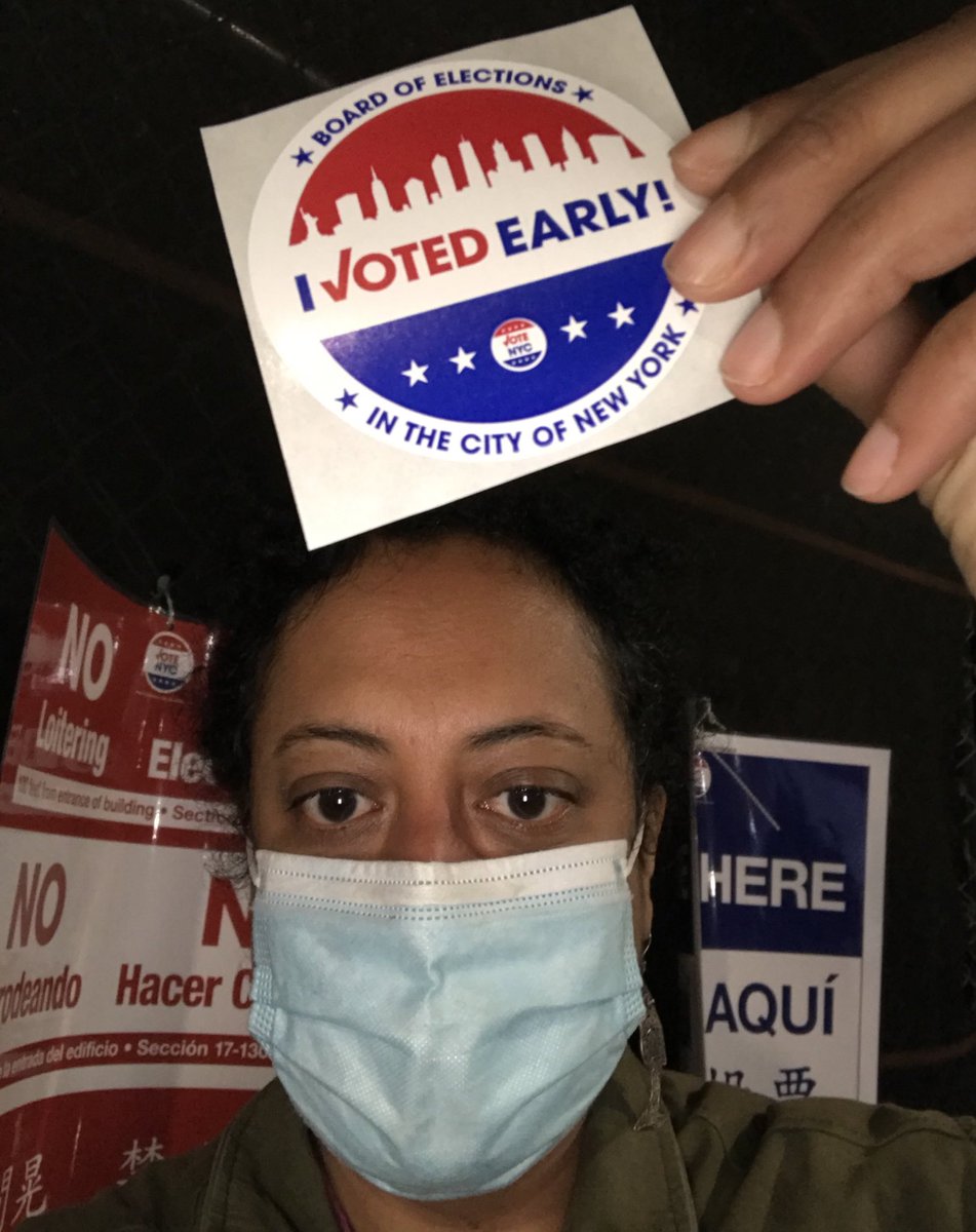 OonaChatterjee's tweet photo. I voted early on the NY Working Families Party line! Love to all the voters and the volunteers making sure we get out the vote. I’m in it to win it with @NYWFP!!! https://t.co/2NbKUnZbWW
