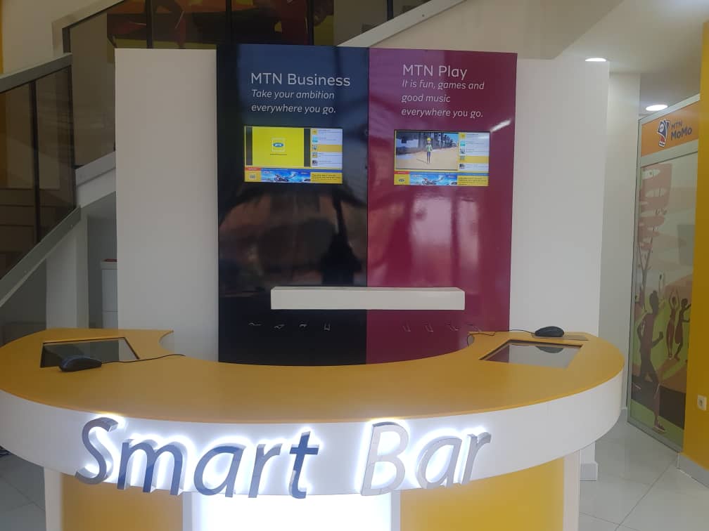 MTNCameroon's tweet photo. Open every day of the week, from 9am to 8pm, the new #MTNStore in Yaounde is a masterpiece of modernity with a spacious and friendly interior to provide each client with the best personalised experience the new digital world has to offer.
#TogetherWeManage https://t.co/tlUQvkomtV