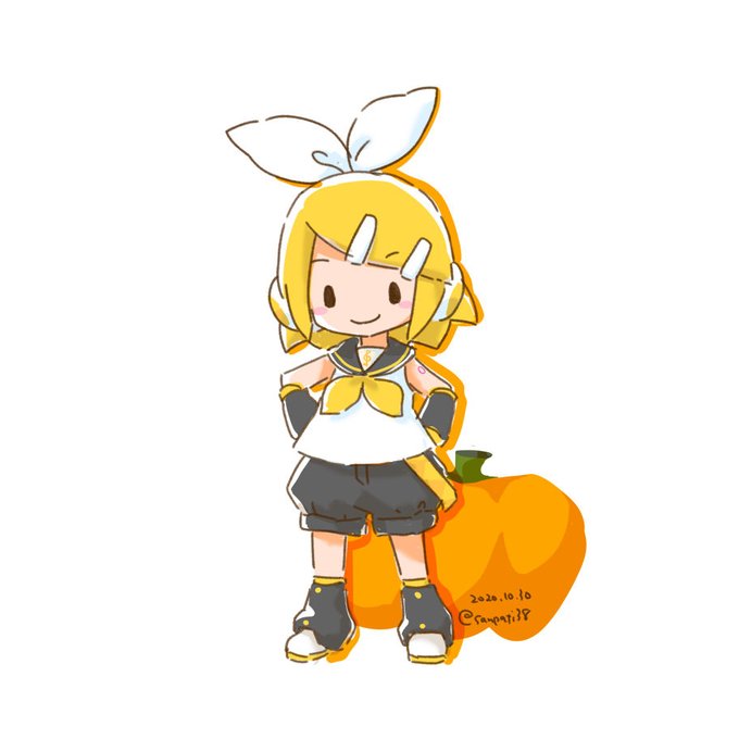 ハロウィンらしきものなんもなかったけど、うちのリンちゃんはカボパン(こじつけ) 