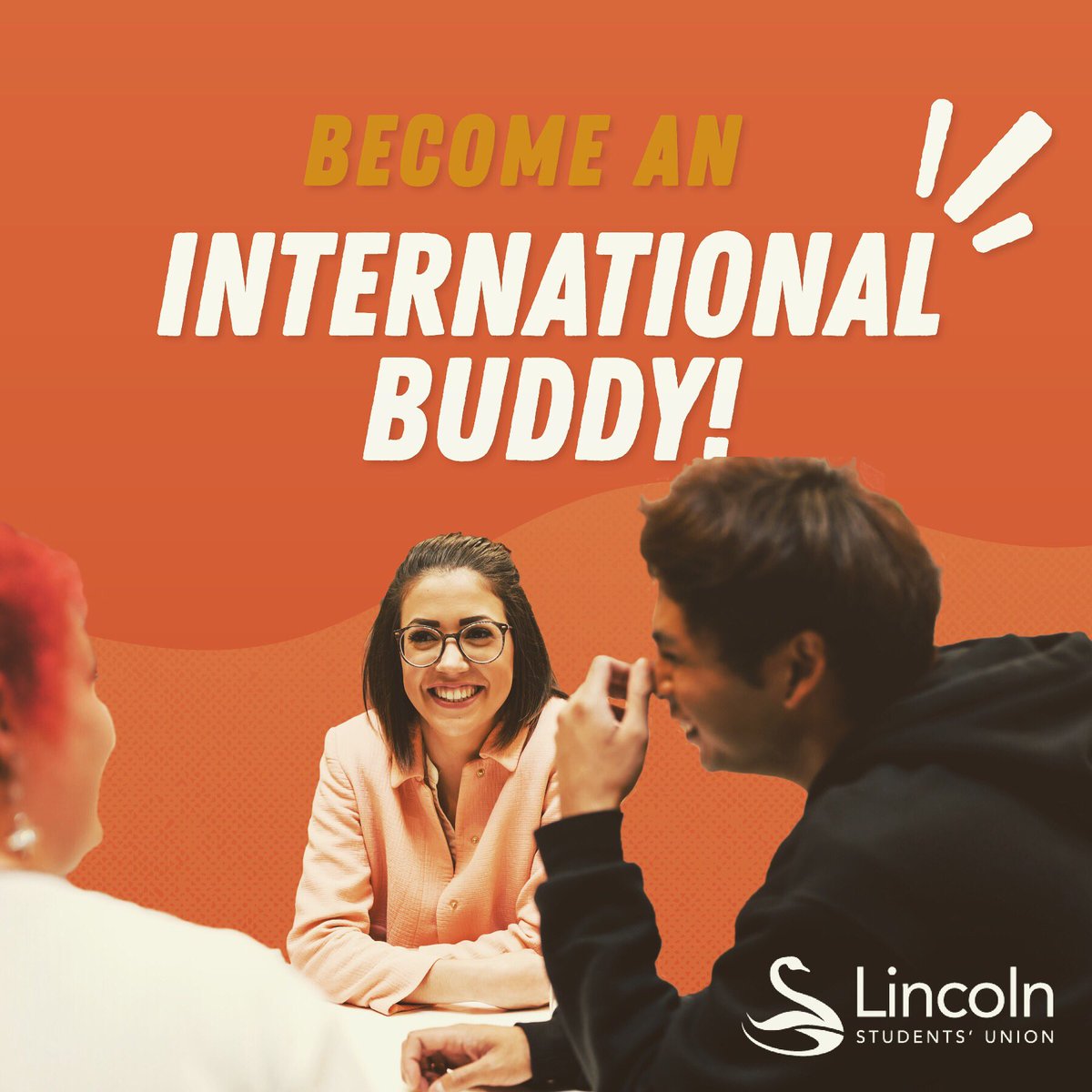 The ISA Buddy Scheme is open for everyone, it does not matter if you’re a home or international student! 

We want to create a safe space for international and home students where they can help one another. 

Sign up to become a buddy here: lincolnsu.com/volunteering/o…