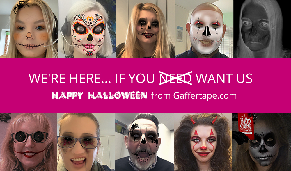 When witches go riding,
And black cats are seen,
The GafferTape team Cackles…
‘Tis Near Halloween’

Get in touch today… If you dare

gaffatape.com/contact-us/

#halloween #Halloween2020 #spookyseason