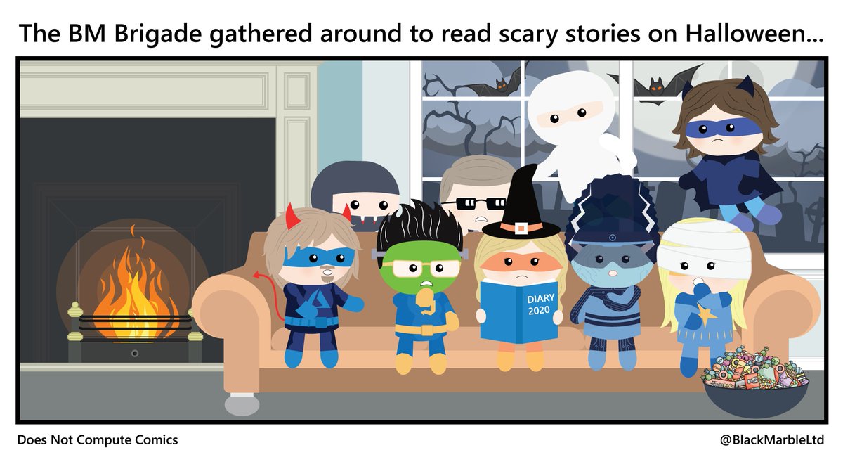 BlackMarble's tweet image. The #BMBrigade read scary stories for #Halloween2020 ... #DoesNotComputeComics