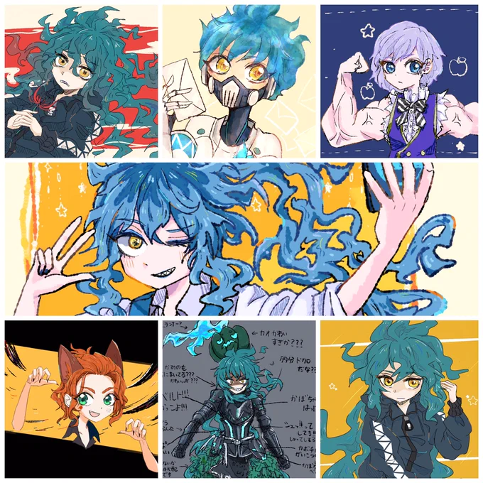 #今月描いた絵を晒そう
これ+四コマ漫画17枚描いた 