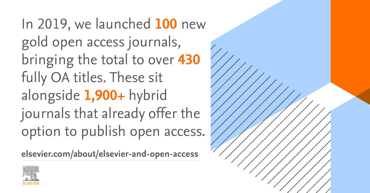 In 2019, we launched 100 new gold #openaccess journals, bringing the total to over 430 fully #OA titles. These sit alongside 1,900+ hybrid journals that already offer the option to publish open access. Find out more: https://t.co/85sUUDYtwZ https://t.co/GRSLhbsenR