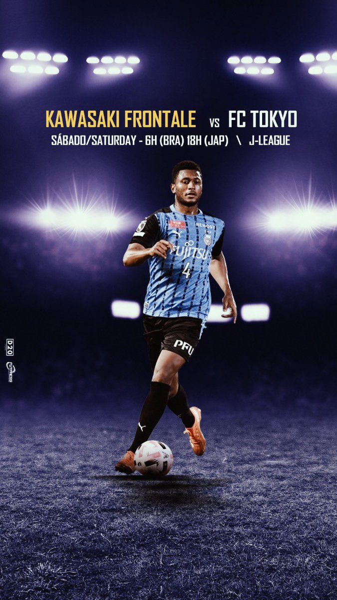 D20_Sports's tweet photo. Líder da J-League, o Kawasaki Frontale de Jesiel vai a campo neste sábado para enfrentar o FC Tokyo.
.
J-League leader, Jesiel's Kawasaki Frontale will take to the field this Saturday to face FC Tokyo.

#D20SportsOficial #Jesiel #KawasakiFrontale https://t.co/zUceHeQZ4O