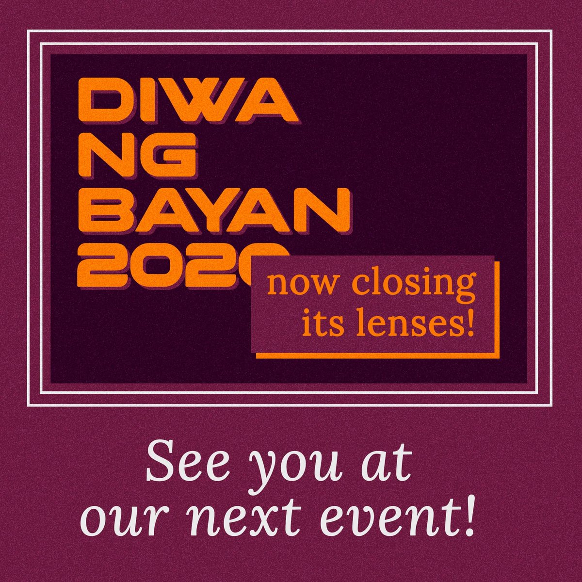 upost_upm's tweet photo. Diwa ng Bayan officially closes its lenses 📸 But we must not close our eyes on advocating  the truth beyond what the society is making us see. Let us continue to raise awareness. Let us continue to be bold. https://t.co/53Lv7lMXY5