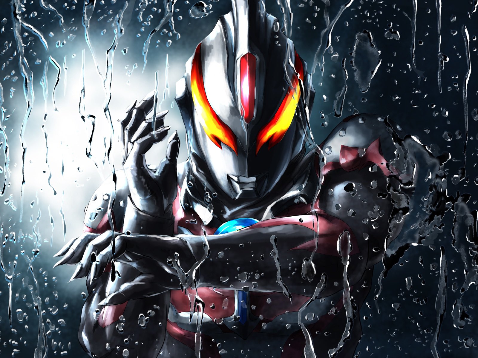 J M ウルトラマンオーブ サンダーブレスター Ipad初描きイラスト T Co 7yw4exjqq0 Twitter