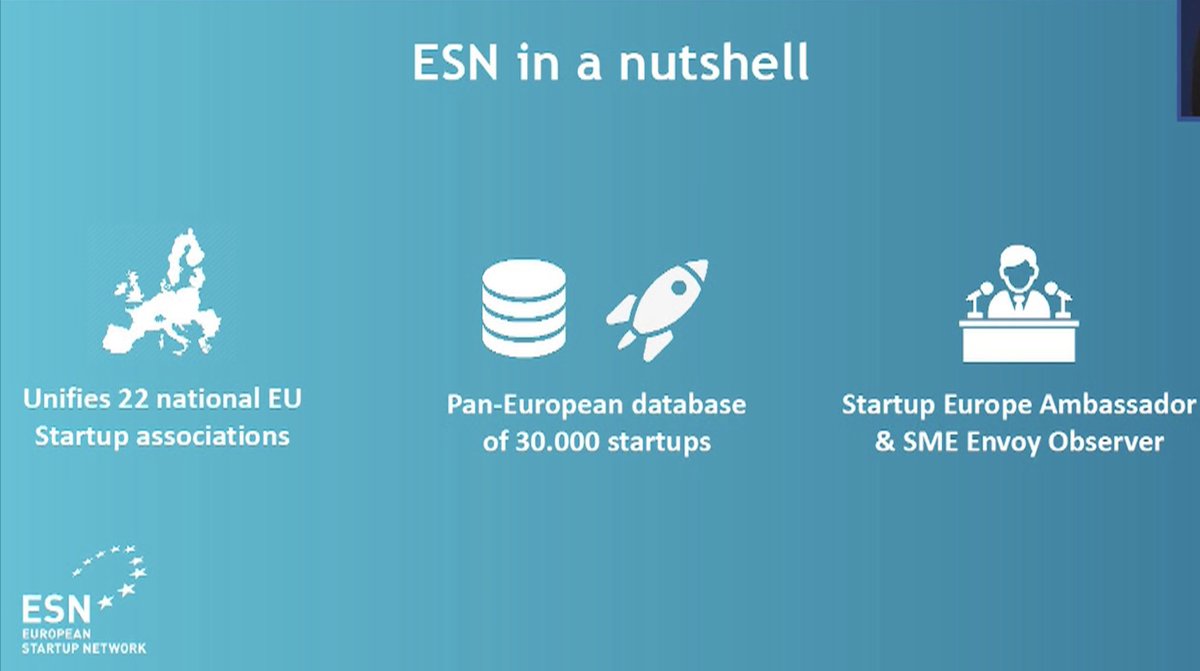 EUStartupNet's tweet photo. The online session kicks off with a brief introduction to ESN and our activities such as @CorshipE and its MOOC, and Co-Innovation Builder Tool.
Check the photos below for more details ⬇️ https://t.co/5hmpolLIow