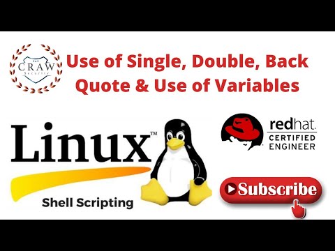 crawsec's tweet image. Use of Single, Double, Back Quote and Use of Variables | Linux BASH Shell Scripting | Part 2
youtu.be/uyQhBQ1YFHM 
#Linux  #BASHShellScripting #ShellScriptingTutorial #LinuxCertification #Linuxtraining #Crawsec #Crawsecurity