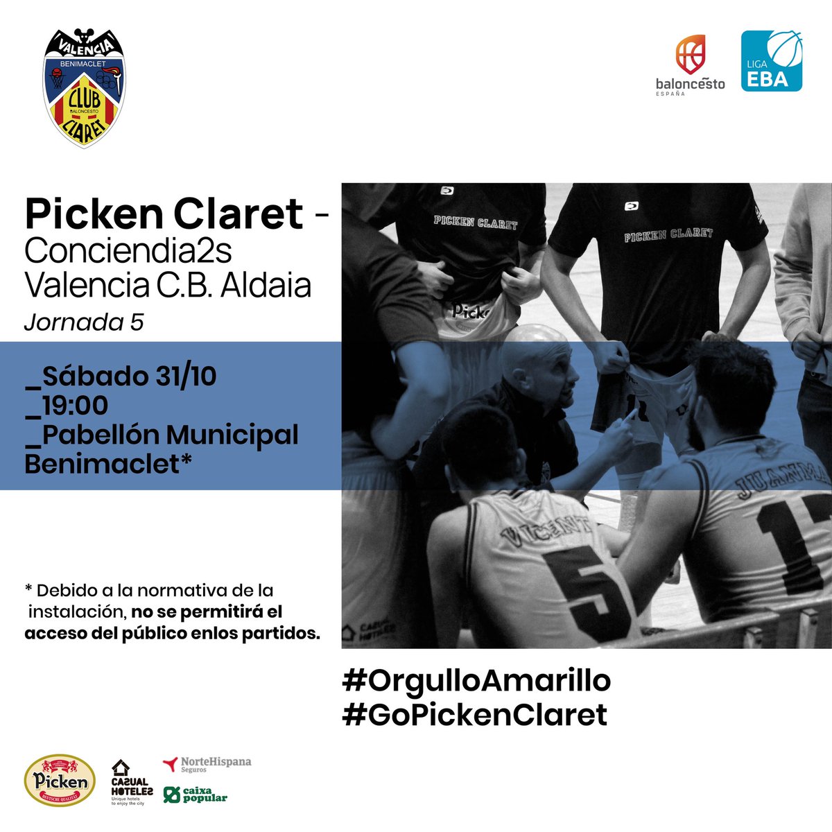 CBClaret's tweet photo. CONTINÚA LA COMPETICIÓN EBA.

📺: https://t.co/4s2vy8p5Jh

#GoPickenClaret #OrgulloAmarillo #somosLF2
#JueganEllasGanamosTodos #somosEBA

Toda la información 👇🏼👇🏼👇🏼 https://t.co/7uM546xFFV