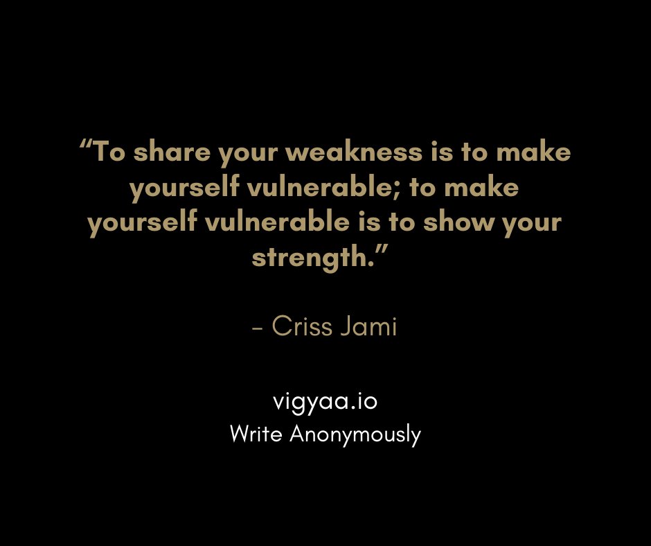 VigyaaAnonymous's tweet image. We all try to hide our authentic self behind a mask of happiness, confidence, and contentment. The best way to show your authentic self and share the truth is through anonymous writing. Write anonymously on vigyaa.io
#anonymouswriting #anonymousblog