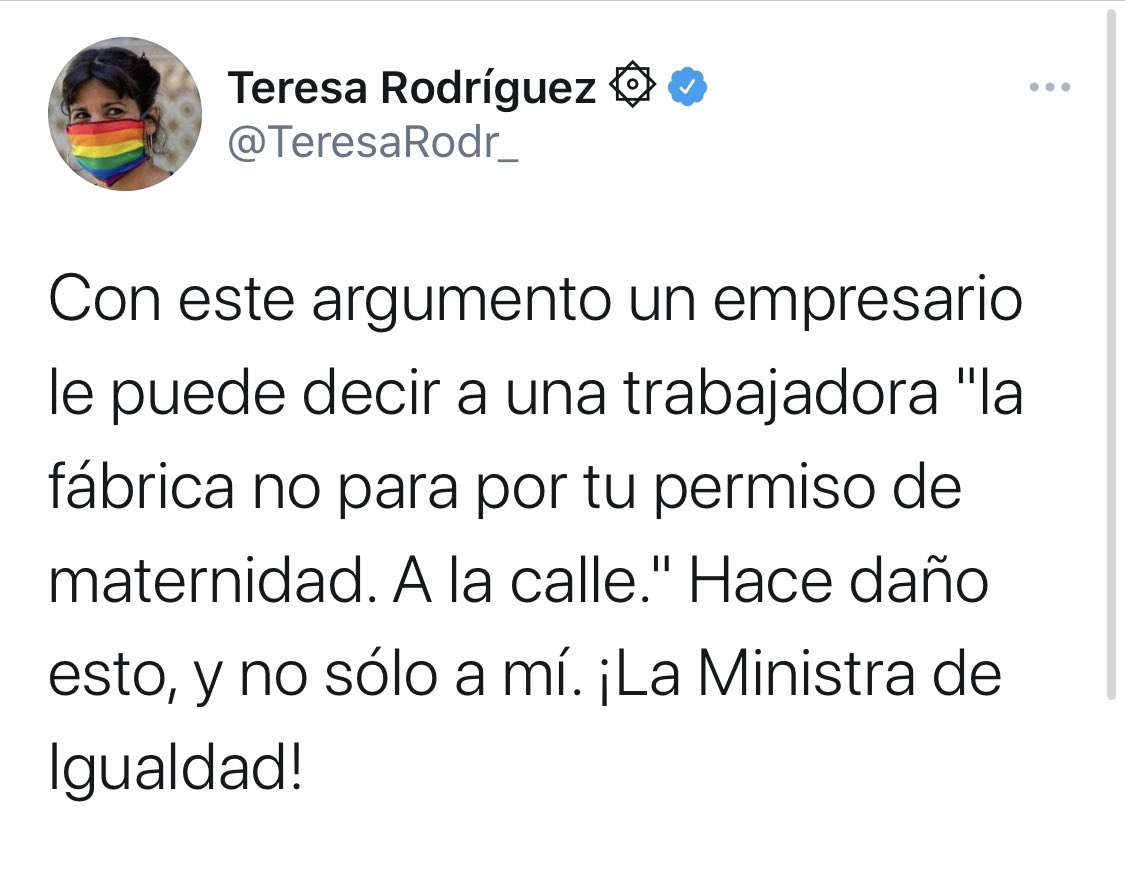 Irene Montero tweet media