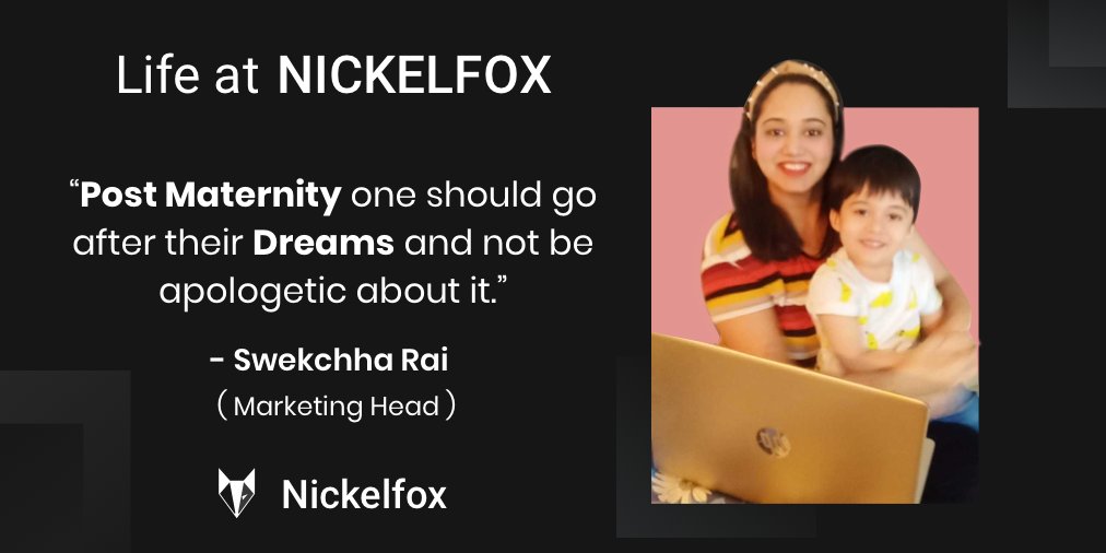 NickelfoxTech's tweet photo. What she loves about @NickelfoxStudio :

·      Smooth On-Boarding &amp; Induction Program
·      Flexible Work Culture
·      Motivating Team Bonding Activities
·      Supportive Colleagues 
#WorkLifeBalance #companyculture https://t.co/AZJcvJqhxQ