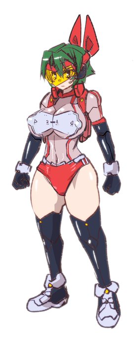 もちょっとスワット的なジャケットを着せて、
上半身に情報量を増やしていっそ下半身は
「そのブルマは凄い力を持ってるから!と上から言われて仕方なく穿いてるけど騙されてて実はなんの変哲もないブルマ」ということにすればバランスが取れる気がしてきた 