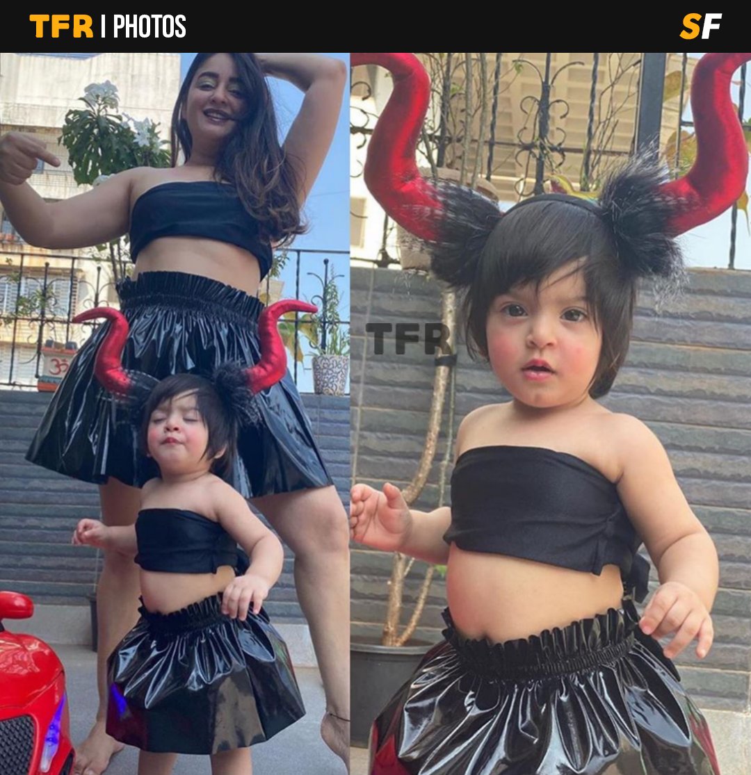 😈 alert! #TaraJayMahhi & mommy @mahhivij play dress up for Halloween 🎃👻 

#TheFilmyReporter #FilmyReporter #TFR #TFRBuzz #TFRIndia #Bollywood #Actress #MahhiVij