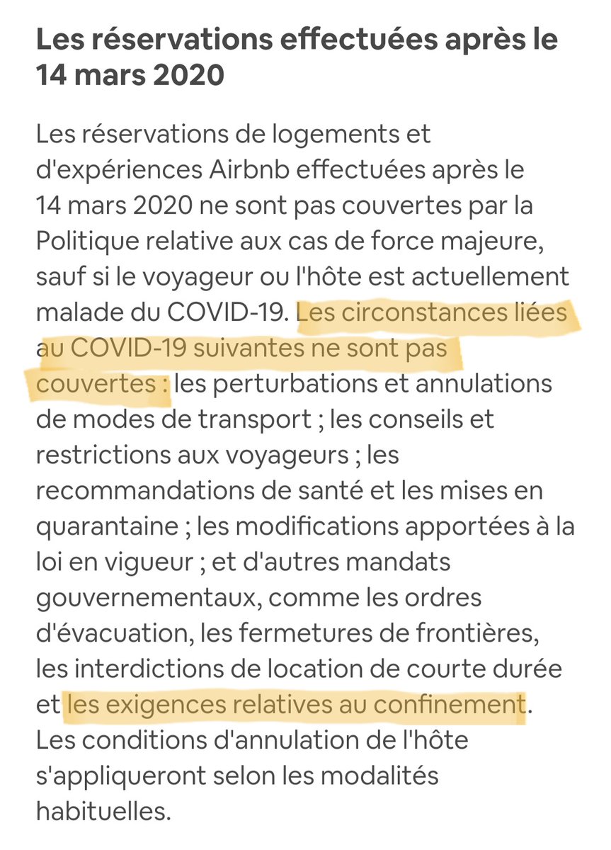 Celine_Lang's tweet photo. Du coup, @airbnb_fr, vous ne remboursez pas les annulations dues à ce #reconfinement ? 
#COVID19 #confiance #remboursement 
#Airbnb https://t.co/KyfHtNjZQe