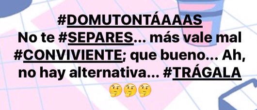 JLDOMU's tweet photo. #DOMUTONTÁAAAS
No te #SEPARES... más vale mal #CONVIVIENTE; que bueno... Ah, no hay alternativa... #TRÁGALA 🤔🤔🤔 https://t.co/cmxTeEjtj7