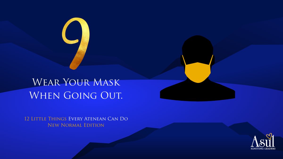 ateneoleaders's tweet photo. Just because it’s not happening near your community doesn’t mean you can be complacent with the regulations. That includes wearing a mask and faceshield outside.

#ASUL12
#VentureIntoNewDiscoveries https://t.co/d6liYNwIca