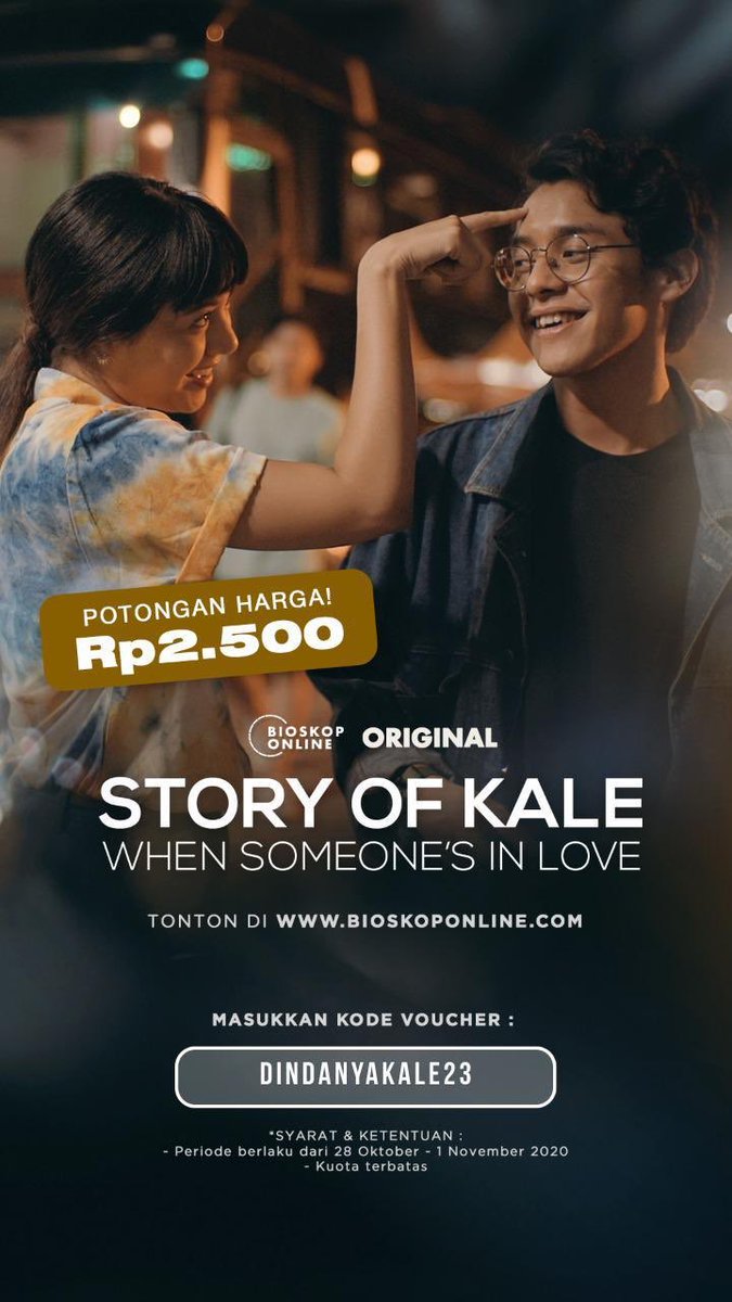 YA AMPUN UDAH TADINYA HARGA TIKETNYA CUMA CEBAN, DISKON Rp2.500 LAGI?! AYO NONTON YANG LEGAL!

Mestiii banget nonton <a href="/storyofkale/">Story of Kale: When Someone's in Love</a> di <a href="/bioskoponlineID/">Bioskop Online</a>! Ini ada referral code: DINDANYAKALE23.
Buruaaan! Kuota terbatas &amp; cuma sampe 1 Nov ya.

bit.ly/AdellaTW #storyofkale