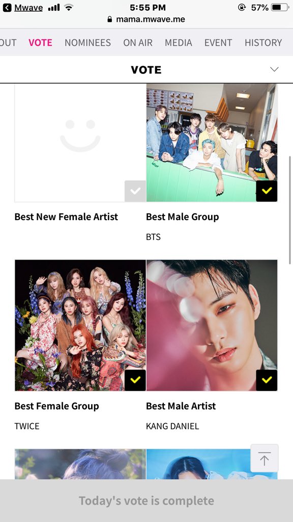 Where are once please vote for twice.and Army please help once 🙏🏻🙏🏻🥺I voted BTS for #MAMAVOTE <a href="/BTS_twt/">방탄소년단</a>