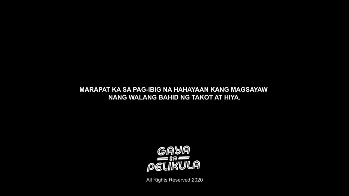PleasureMai's tweet photo. Tonight's message:

You deserve the love that allows you to dance without a trace of fear and shame. 

#GayaSaPelikula #GayaSaPelikulaEp06 https://t.co/4xL42MWI88