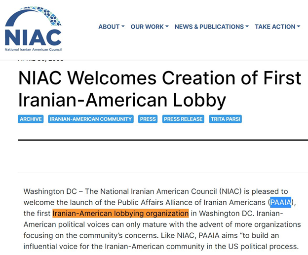 14) @AnnaForFlorida in Florida’s State House of Representatives has ties with Iran’s lobby groups PAAIA & NIACl, is known to push Iran’s talking points and pursue Tehran’s interests in the U.S.