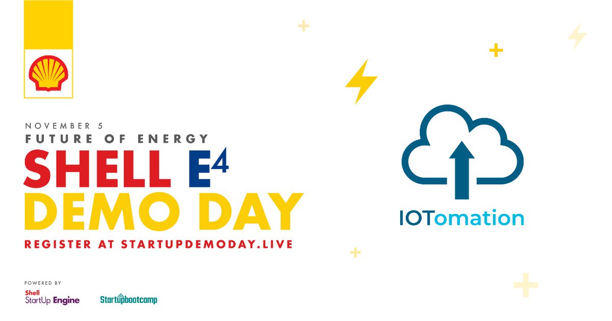 We are glad to announce our participation for SHELL E4 Demo Day on 5th November, 2020.

#iotomation #cleantech #greentech #iotcompany #buildingmanagement #bms #Shell #shelldemoday