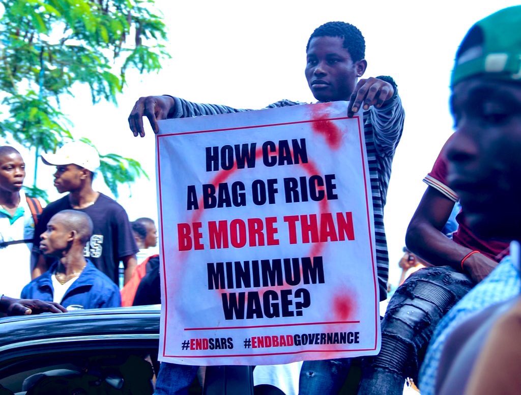 TheKalada's tweet photo. It's 10days. Govt can't say who ordered the killings. Nigerians ask where is the CCTV footage? Govt tries hard to spin the narrative to be all about Cacovid. They say we're kids. We'll make them see how looting is bad &amp; massacre is worse.
#wizkid
#MadeinLagos
#KillSocialMediaBill https://t.co/D5nPUdp8El