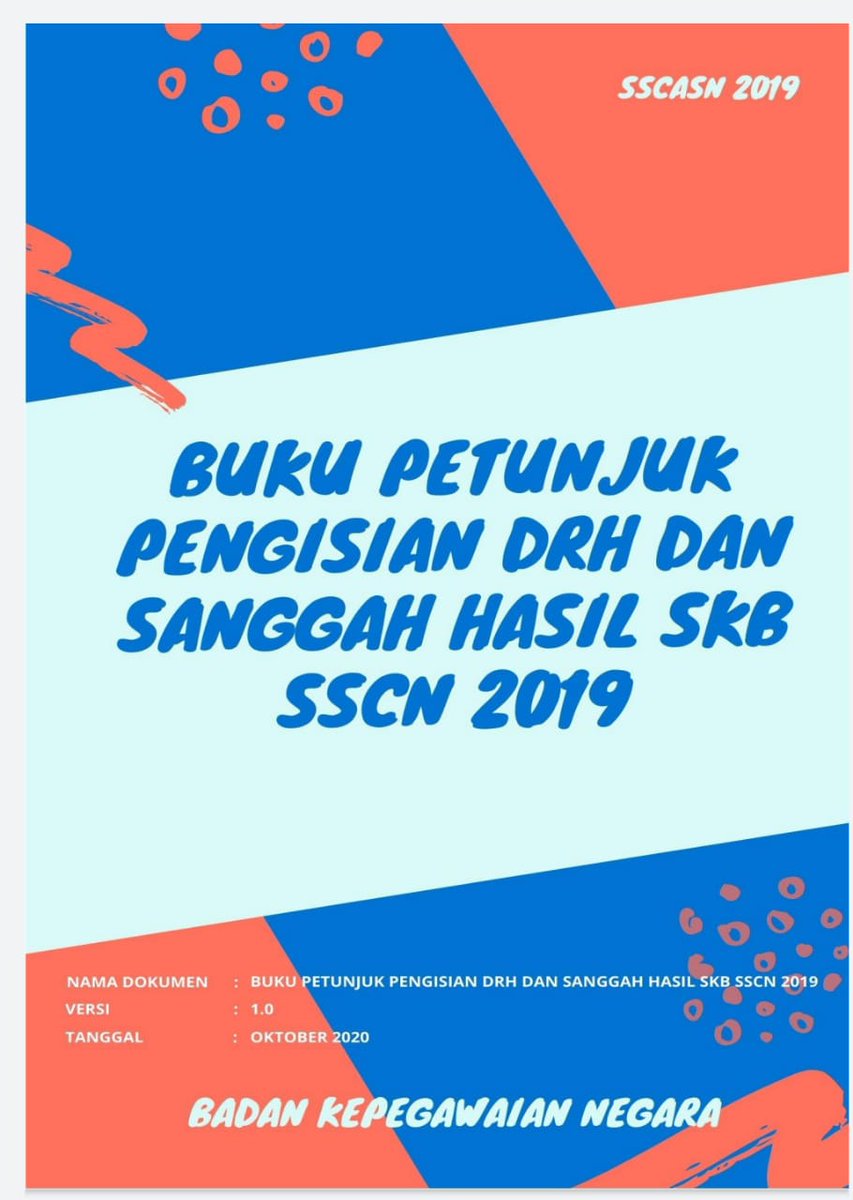 Untuk #SobatBKN yg dinyatakan lulus, sembari senyum2 bahagia, silakan dicek tata cara pengisian DRH sscn.bkn.go.id/alur.php agar lulus jg melalui pemberkasan dan usulan NIP ❤️❤️

Ingat pengisian DRH akan dibuka mulai 6 November usai masa sanggah berakhir.