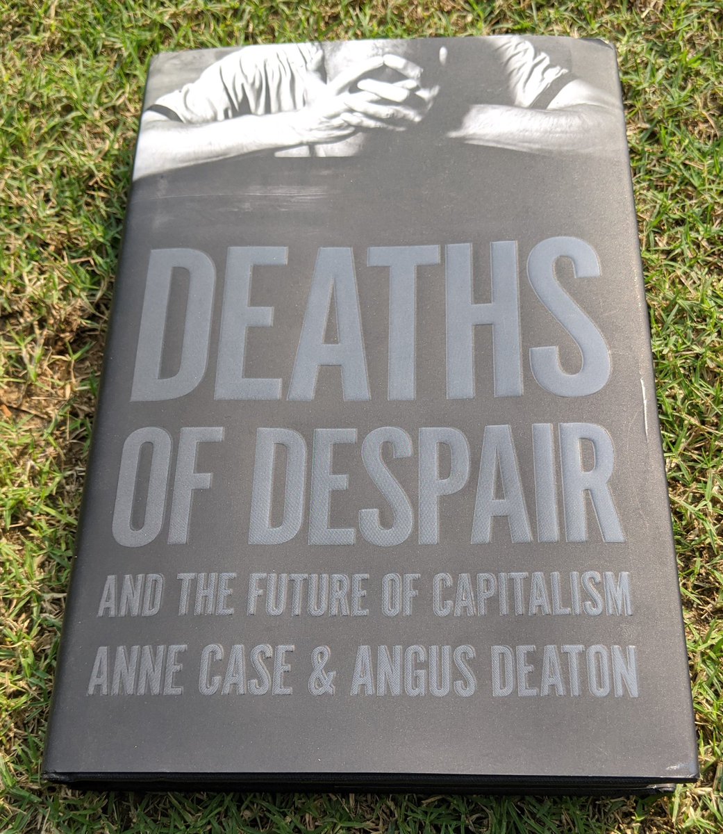 Ajayvirjakhar's tweet photo. My book for this weekend

DEATHS OF DESPAIR
And the future of capitalism
by
#AnneCase &amp; #AngusDeaton

What are you reading this weekend?
@PrincetonUPress https://t.co/TR4sAjnMP0