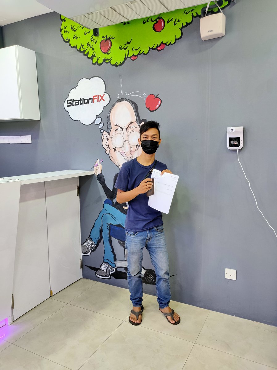 StationFIX's tweet photo. Happy customer, thanks for supporting us. We do face to face repairs. 

For any inquiry, please whatsapp or call +6012-4411335.

#iphone #iphonerepair #iphonerepairpenang #iphonerepairmalaysia #iphonebattery #iphonebatteryreplacement #iphonebatteryreplacement #iphonefix #applefix https://t.co/wjc6GeyZrv