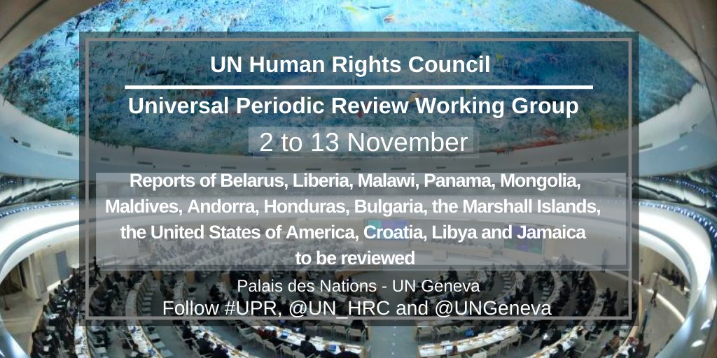 Improvement of the human rights situation in every country with significant consequences for people around the 🌍.
🎯 That's the goal of the Universal Periodic Review, a unique process to review the #HumanRights records of all 193 @UN Member States 
bit.ly/1BBFqdN #UPR36