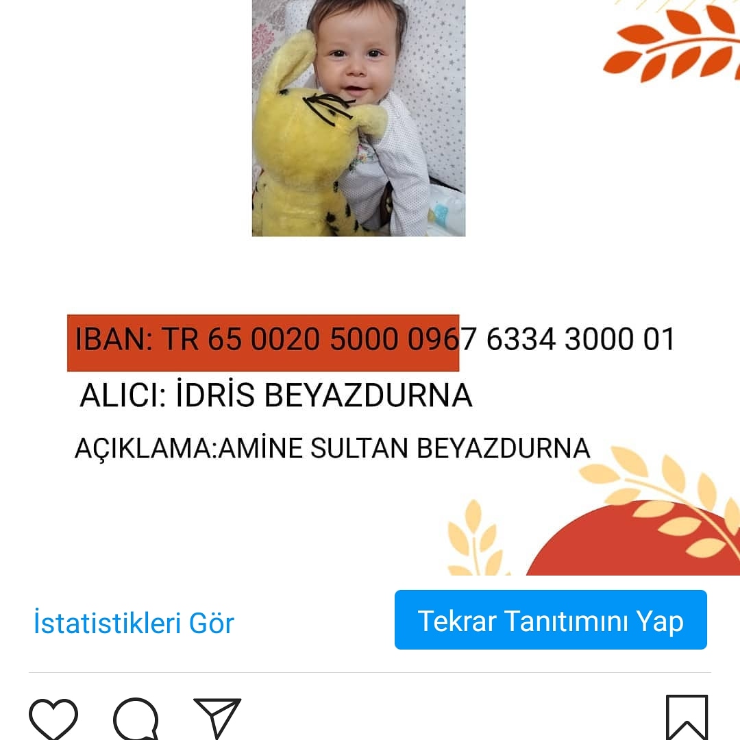 AmineyeU's tweet photo. @gokhanbozkurt09 Başkanım lütfen sesimizi duyurmamıza yardımcı olun. Kızım SMA hastası.Çaresizim.Yardımcı olun lütfen başkanım https://t.co/jMOGLsvUkS