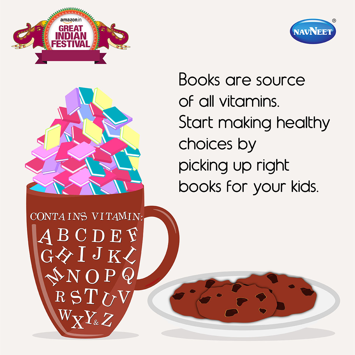 navneet_edu's tweet photo. Books add up so much to Good health. Buy the Navneet’s Children’s Books till the stock lasts. Stay knowledgeable Stay healthy. Buy now: https://t.co/vkgx84WkYq
#amazonindia #amazongreatindianfestival #childrenbooks #ProgresswithNavneet https://t.co/7mLV5MLT9I