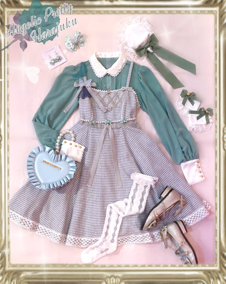 Angelic Pretty Nostalgia Dollジャンパースカート サックス 【公式通販】