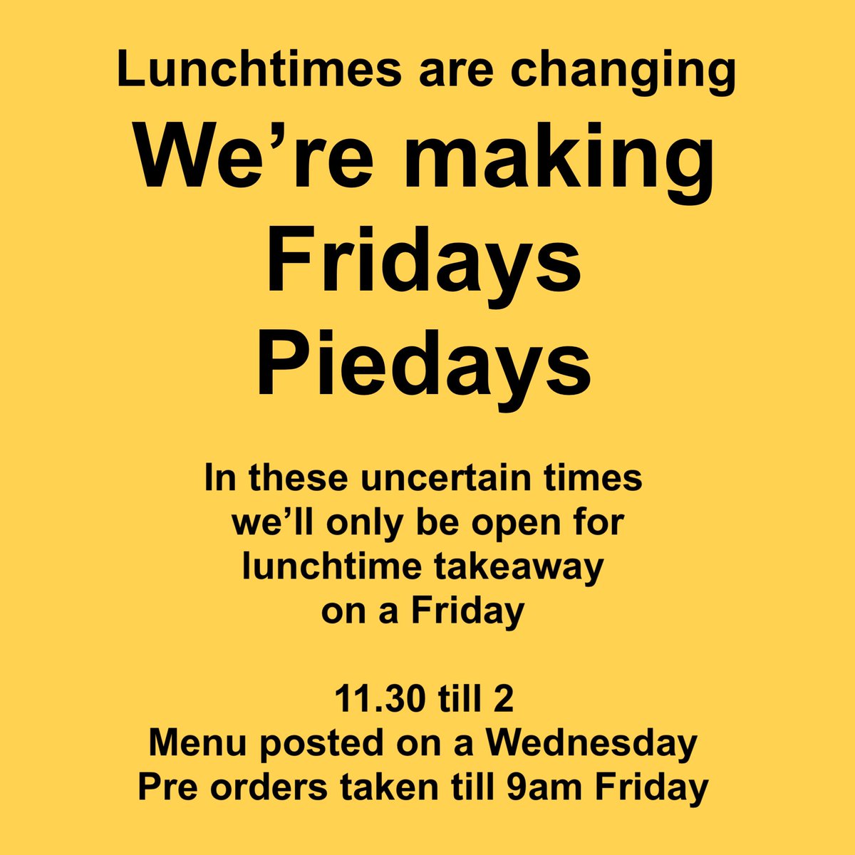 PieJackers's tweet image. Don’t miss out! Get your orders in for #fridaypieday takeaway 😎 piejackers.co.uk/order
@salesfireuk @better_studio @ColehouseUK @CocoonAndBauer @ithicafilms @SockMonkeyLtd @Mabo_Media @Tees_Business @lovembro @RyanMetcalfe @RadForgeBruce @domlusardi @WANDER_FILMS_UK