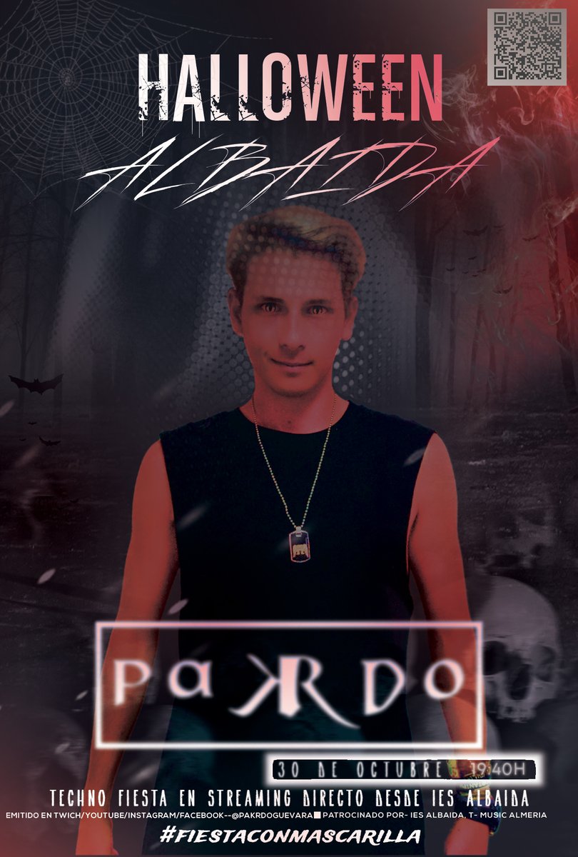 ImagSonAlbaida's tweet photo. Segundo de DJ-Sonido te invita a sumarte desde casa a la fiesta de Halloween en streaming que tendrá lugar esta tarde. De otra forma, guardando distancias, aprendiendo nuevas fórmulas, avanzando... ¿Truco o trato? https://t.co/2gvSSE5vr0