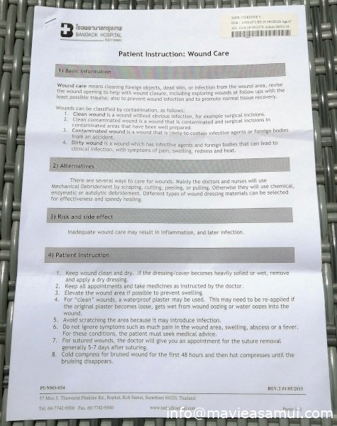 Le Coût Total De l’opération de Chirurgie EsthétiqueVoici ensuite quelques documents médicaux de son intervention. Les informations sont détaillées. On peut lire notamment les instructions à l'attention du patient.