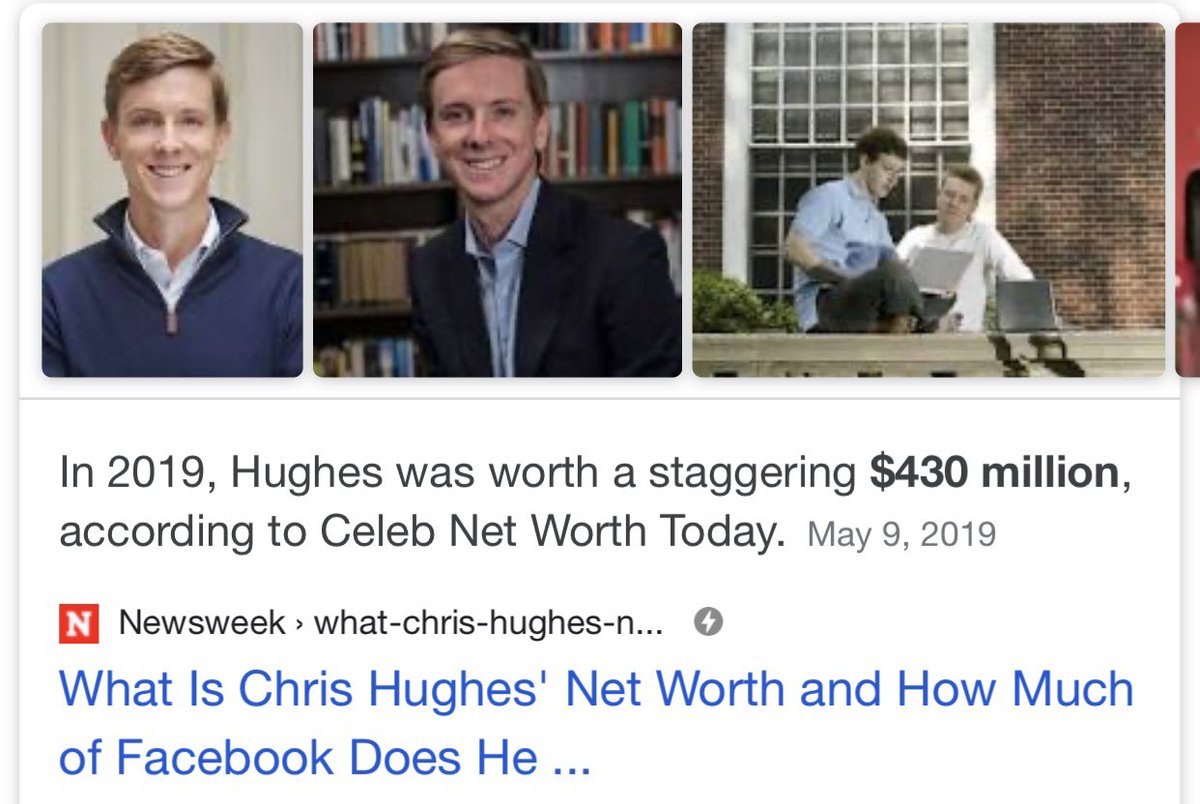 Interestingly, Sean Eldridge is married to Facebook co-founder Chris Hughes, who is worth $430 million.