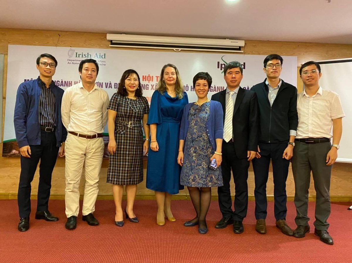 irlembvietnam's tweet photo. โ๐๐โ Yesterday, Ms. Elisa Cavacece addressed a workshop focused on swine and poultry modeling organised by #IPSARD. The workshop was an important milestone in a project on economic models for the livestock sector in ๐ป๐ณ, supported by @Irish_Aid and in partnership and @teagasc https://t.co/EB2Vp5ay4v