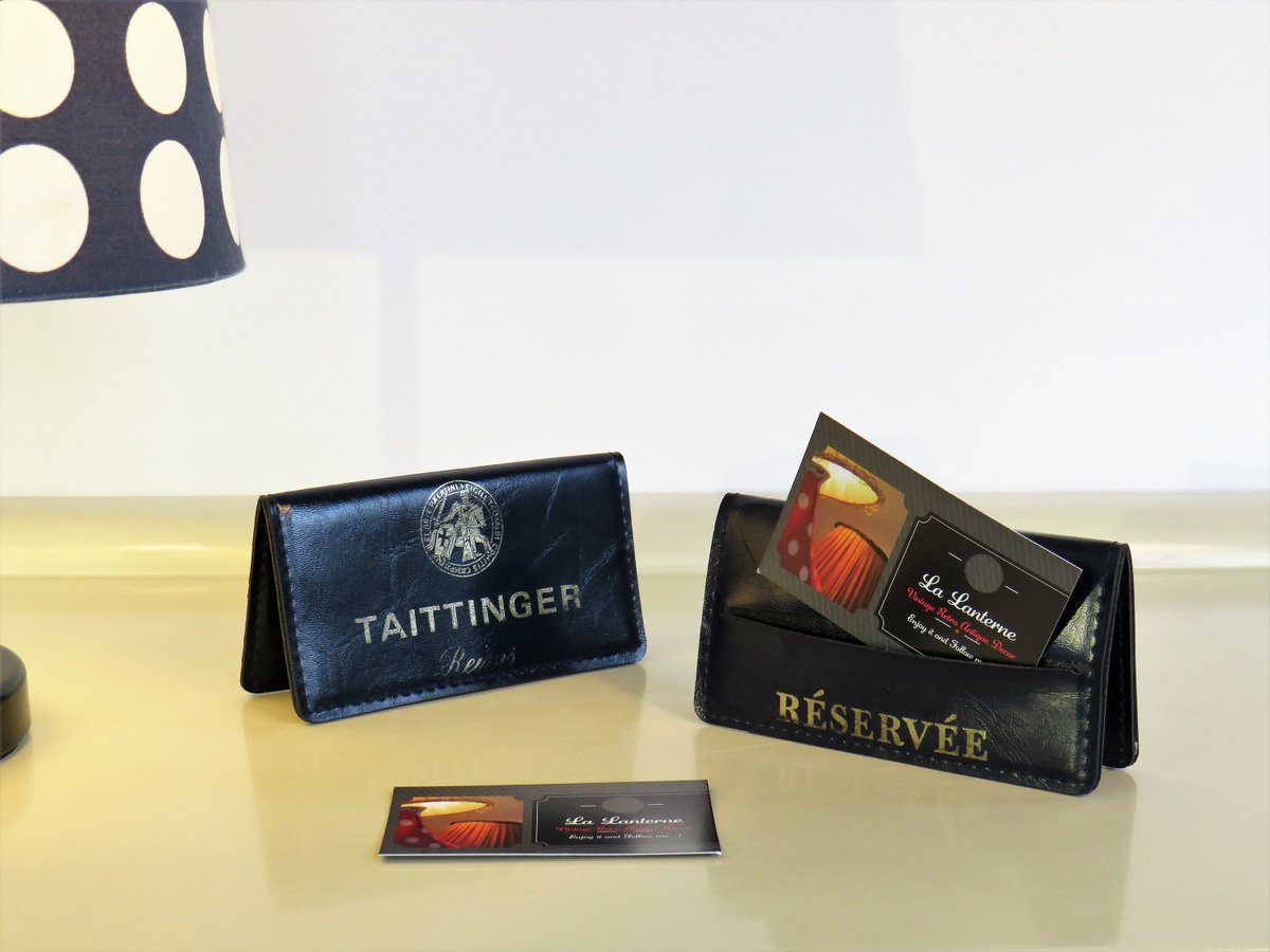 MaLanterne's tweet photo. Vintage Restaurant Table Reserved Sign, Champagne Taittinger Reims France, Dark Blue and Gold Color, Restaurant Table Decor, France 70s https://t.co/DvCC2m3OOX #Mask #ServingAndDining https://t.co/uEqM8vqssW