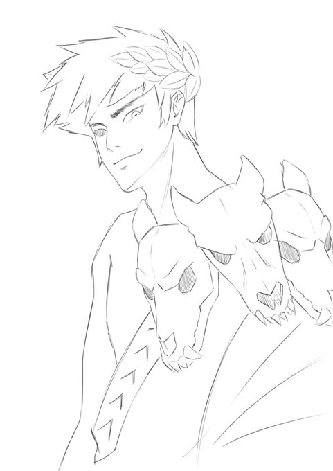 Only sketches for today since I'm feeling a bit down. Hahaha 
