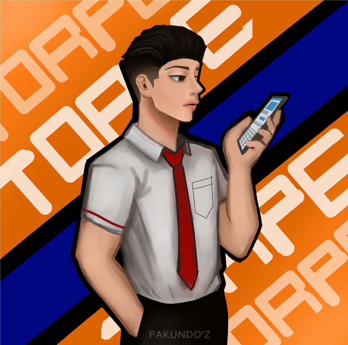 pakundoart's tweet image. "why are you texting me?"

#artph #ArtistOnTwitter #digitalart