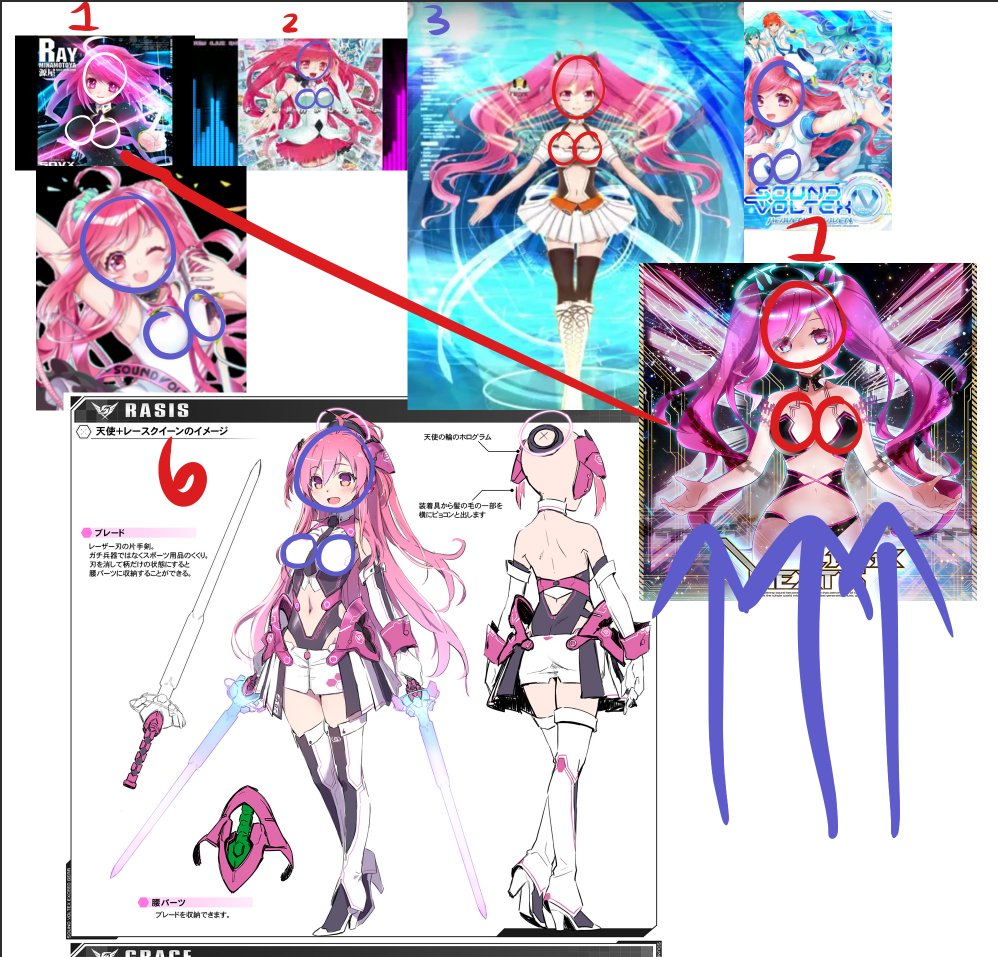My intensive research on how Rasis' boobs deflated over the styles, 6 seems aight but still not in the 1-3 prime size. #sdvx 