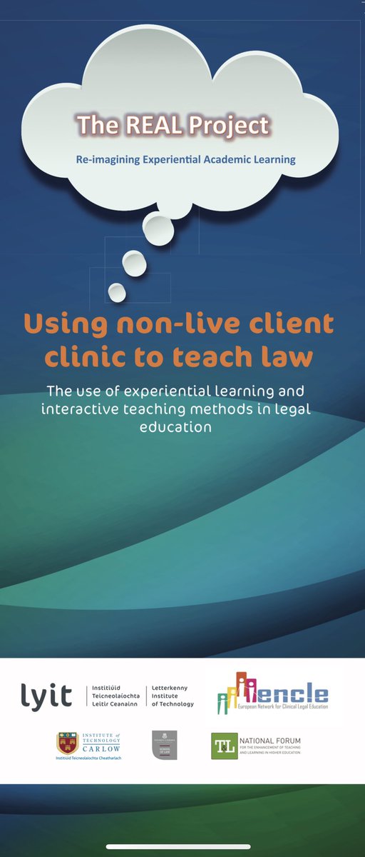 ATUDonegal_'s tweet photo. Today@LYIT host Training of Trainers:Using non-live client clinic to teach law-a Workshop for Law Teachers as part of The REAL Project(Re-imagining Experiential Academic Learning)led by Bronagh Heverin and Siobhan Cullen.
#theREALproject #NationalForum #ENCLE2020 #lyitconnections https://t.co/Yi2bAOsy2x