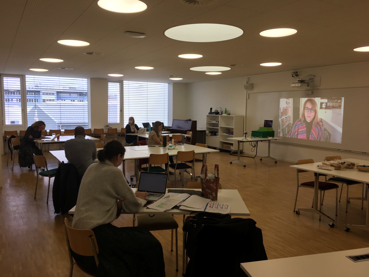 GDolesch's tweet image. Kathy Collins worked w/our teachers this week. Reminded us that whole group mini lessons are good, working in strategy groups even better, and conferring is best when working with Ss. @KathyCollins15 @ISBasel