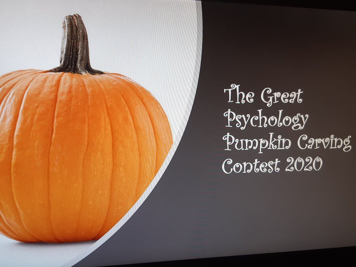  @SotonPsych's staff and students are amazing! Look in the comments at the fab entries in our Great Psychology Pumpkin Carving Contest ...