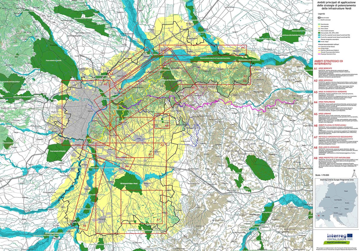 InterregML's tweet photo. GREEN INFRASTRUCTURE STRATEGY &amp; ACTION PLANS FOR PIEDMONT REGION
Po Hills around Chieri: https://t.co/GMiDMWT01n 
Upper Po Plain: https://t.co/jUZchkXNPB
@regionepiemonte @CoronaVerde @CittaMetroTO @ENEAOfficial 
#cooperationiscentral #finalresultstour #EUinmyRegion #EUGreenDeal https://t.co/IT8bcrIyYQ