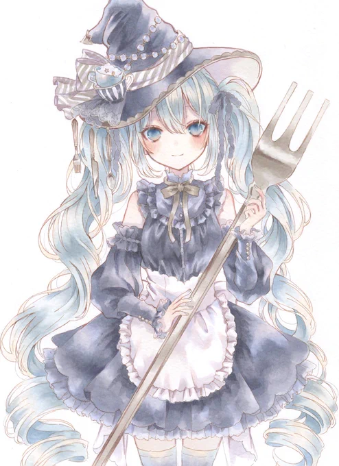 ハロウィンなミクさんとルカさん 