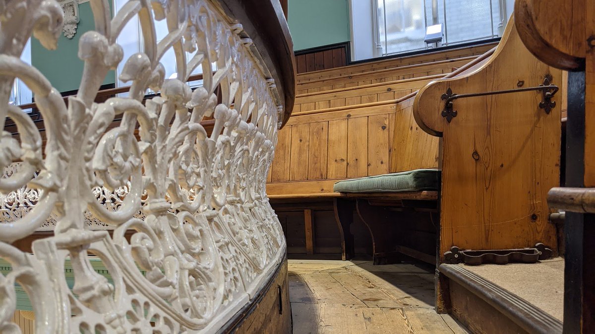 The pews themselves are absolutely fabulous old things, with so many original fixtures and fittings still intact.